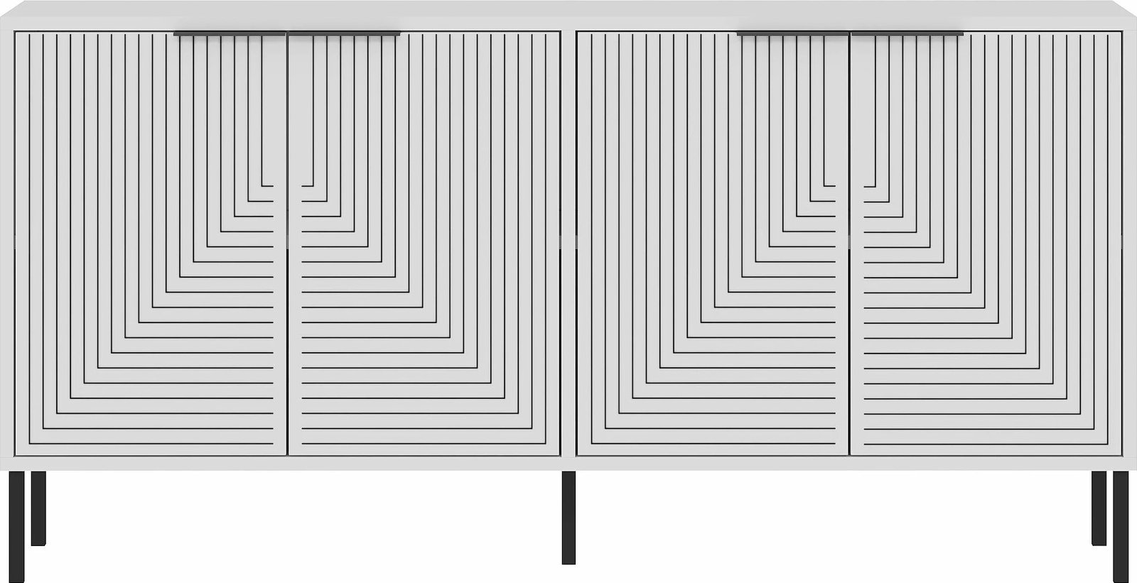 Konsolë Skye Decor, Lurea, e bardhë