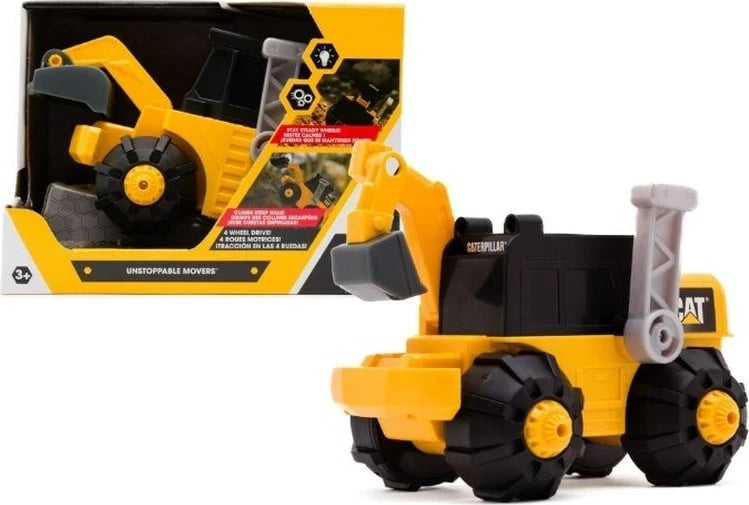 Ekskavator lodër CAT me bateri, plastikë, verdhë/zezë
