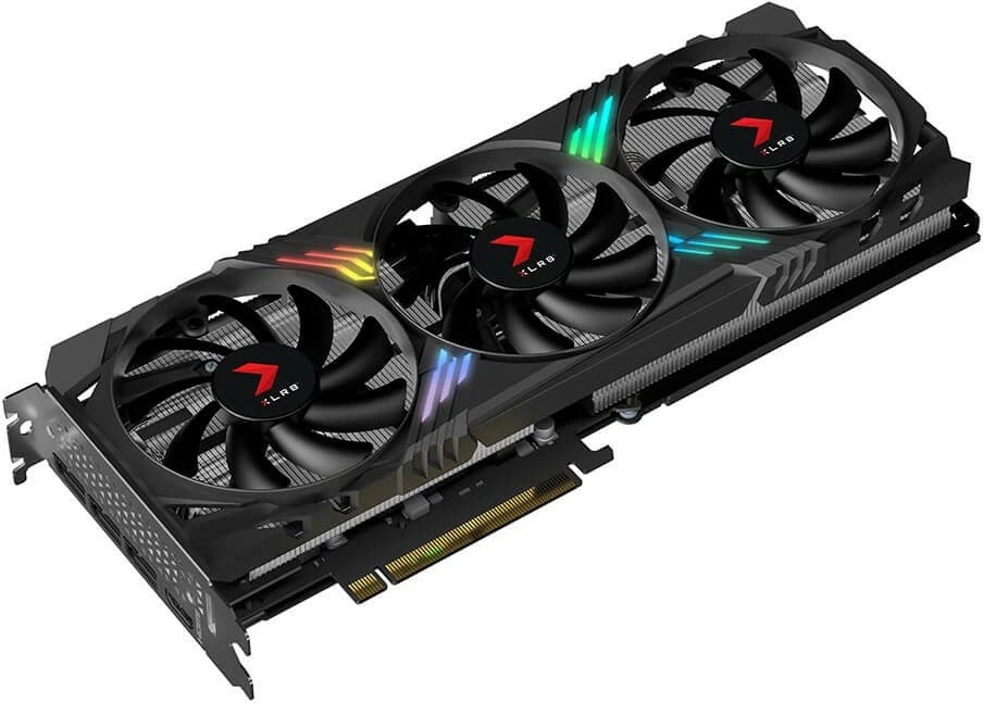 Kartelë grafike PNY GeForce RTX 4070 SUPER 12GB OC XLR8 ARGB TF, e zezë