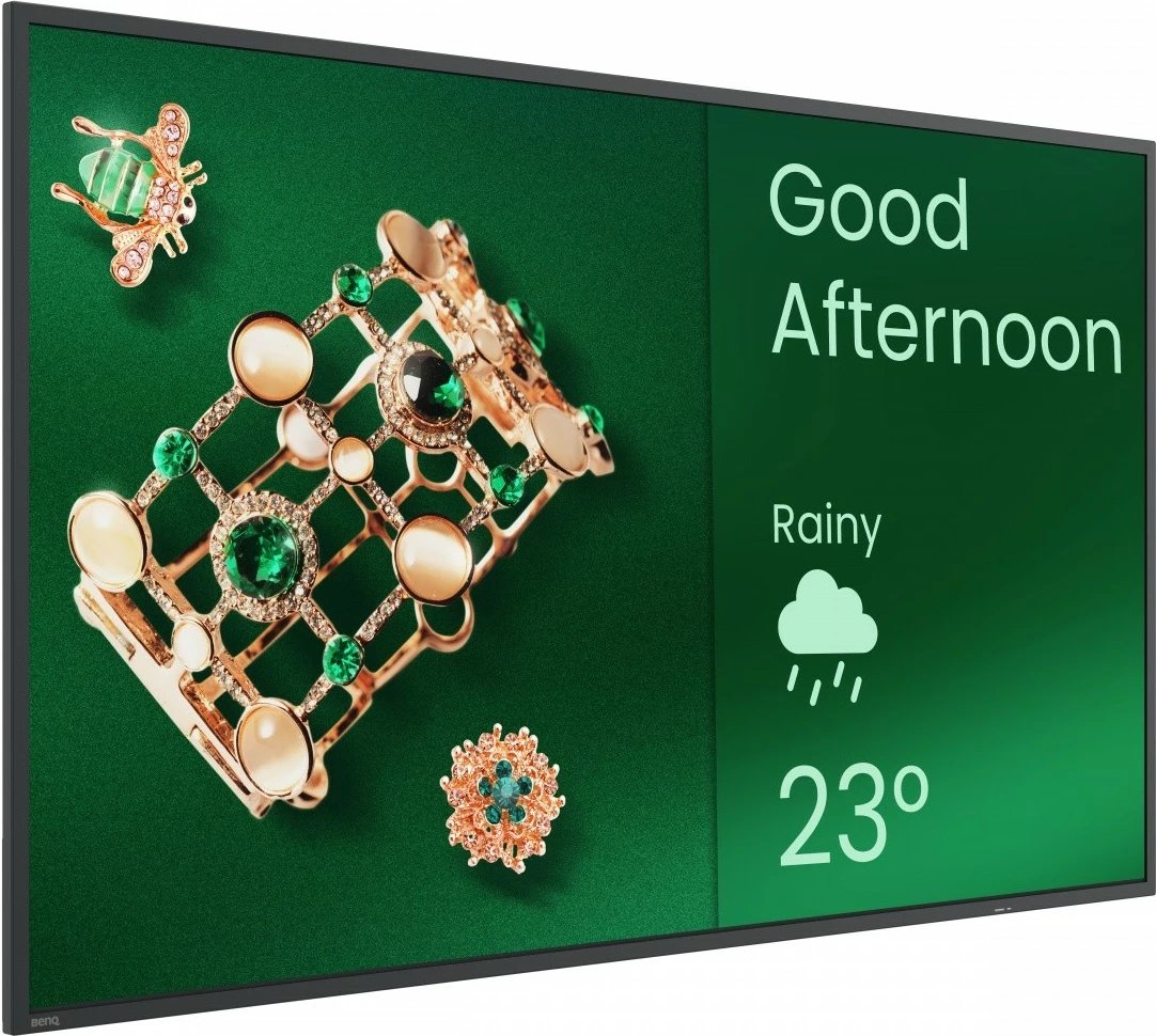 Monitor format i madh BenQ ST4304 43", 4K UHD, Android 14, 350 nit, altoparlantë, 2x HDMI, i zi