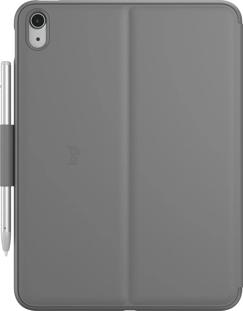 Tastierë me mbështjellës Logitech Slim Folio për iPad 10th Gen, Bluetooth, Oxford Grey