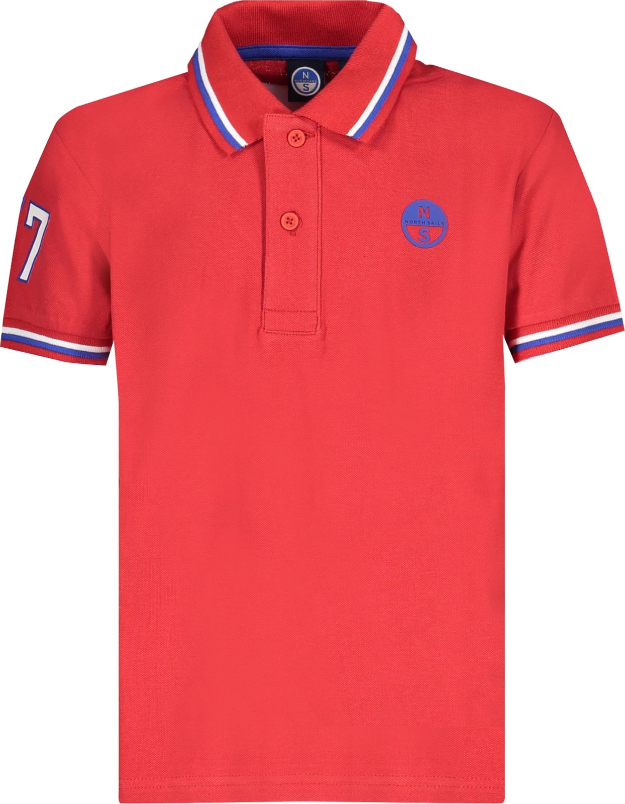 Maicë polo për djem NORTH SAILS, e kuqe