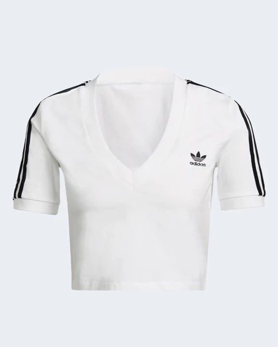 Maicë për femra Adidas, e bardhë