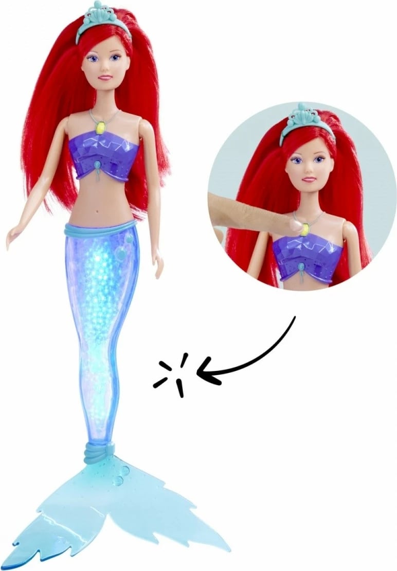 Kukull Steffi Love Light Mermaid me drita, Simba