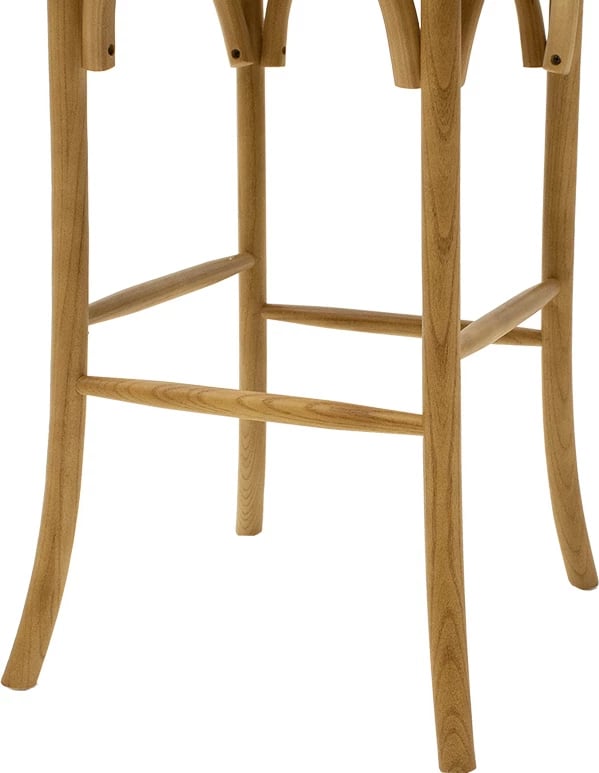 Karrige për bar Reid, dru sonoma-kafe rattan