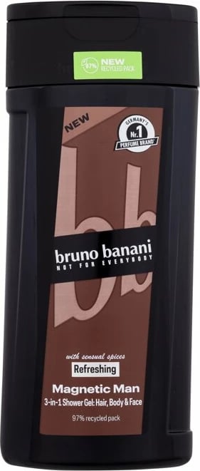 Xhel për dush për meshkuj Bruno Banani Magnetic Man, 250ml