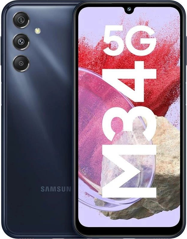 Celular Samsung Galaxy M34, 6.5", 6+128GB, DS, 5G, i kaltër