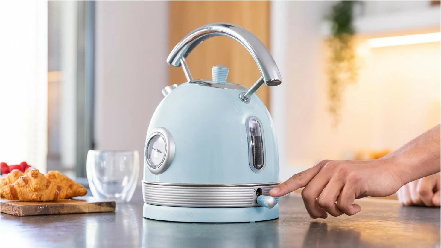 Çajnik elektrik Cecotec Thermosense 420, 1.8L, 2200W, kaltër