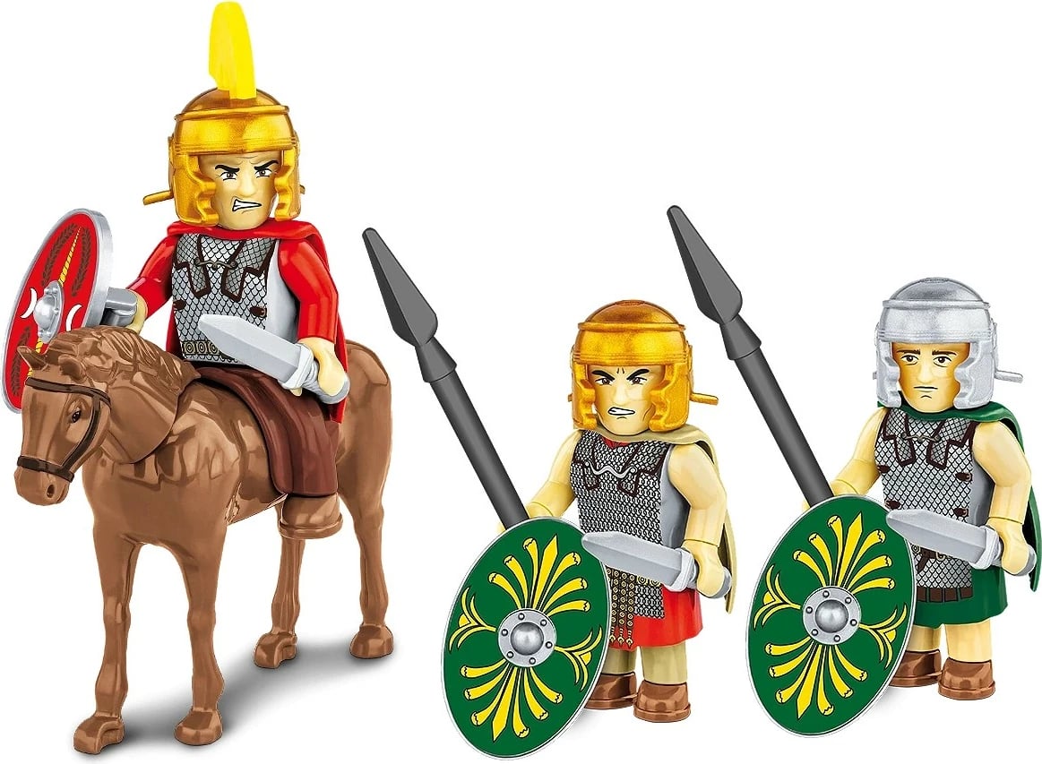 Set blloqesh ndërtimi, Cobi, COBI-20073 Roman Auxilia, 45 pjesë, 3 figurina, seri Imperium Romanum
