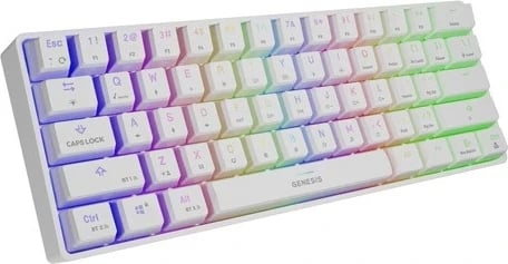 Tastierë Gaming Genesis, e bardhë