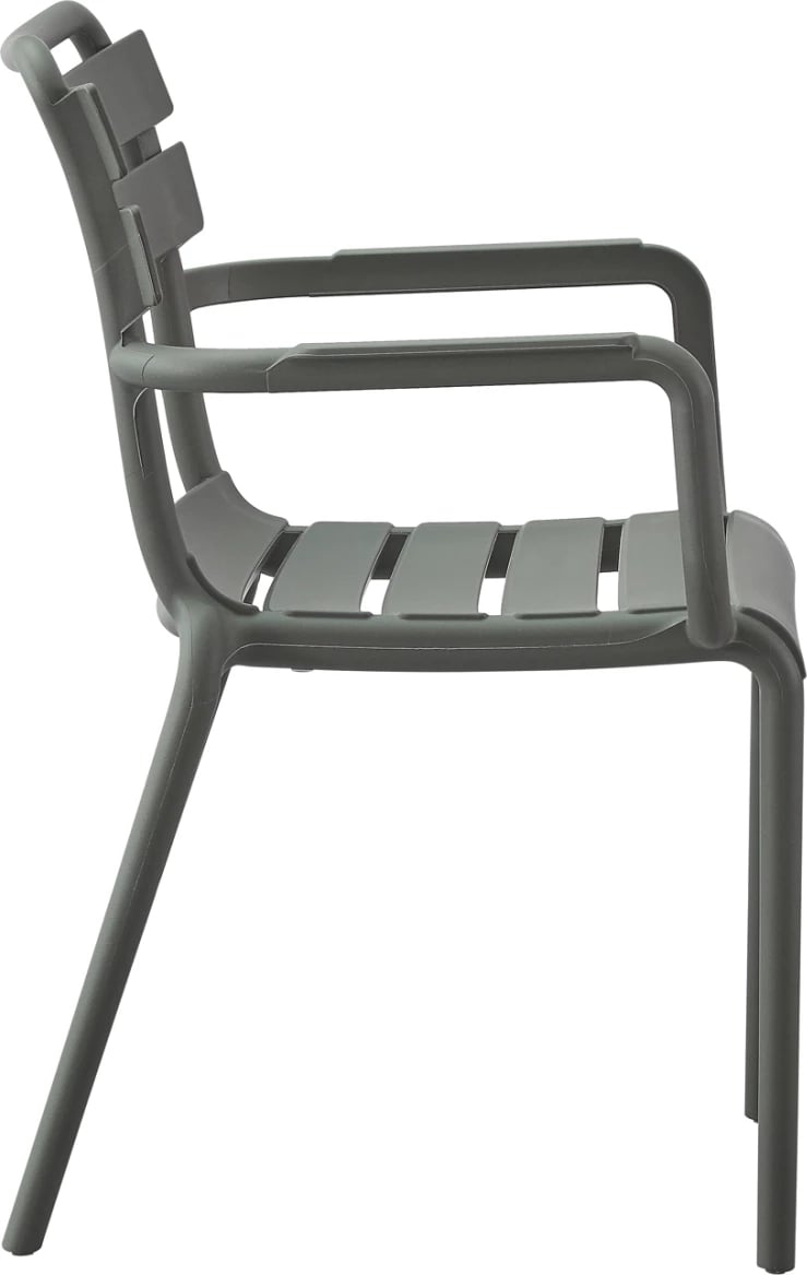 Karrige me krahë polipropileni PHILLY FH6123.04, ngjyrë ulliri, 58,5x49x83,5Hcm