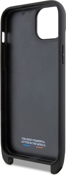 Mbështjellës BMW M Edition Carbon Stripe & Strap për iPhone 15/14/13, i zi