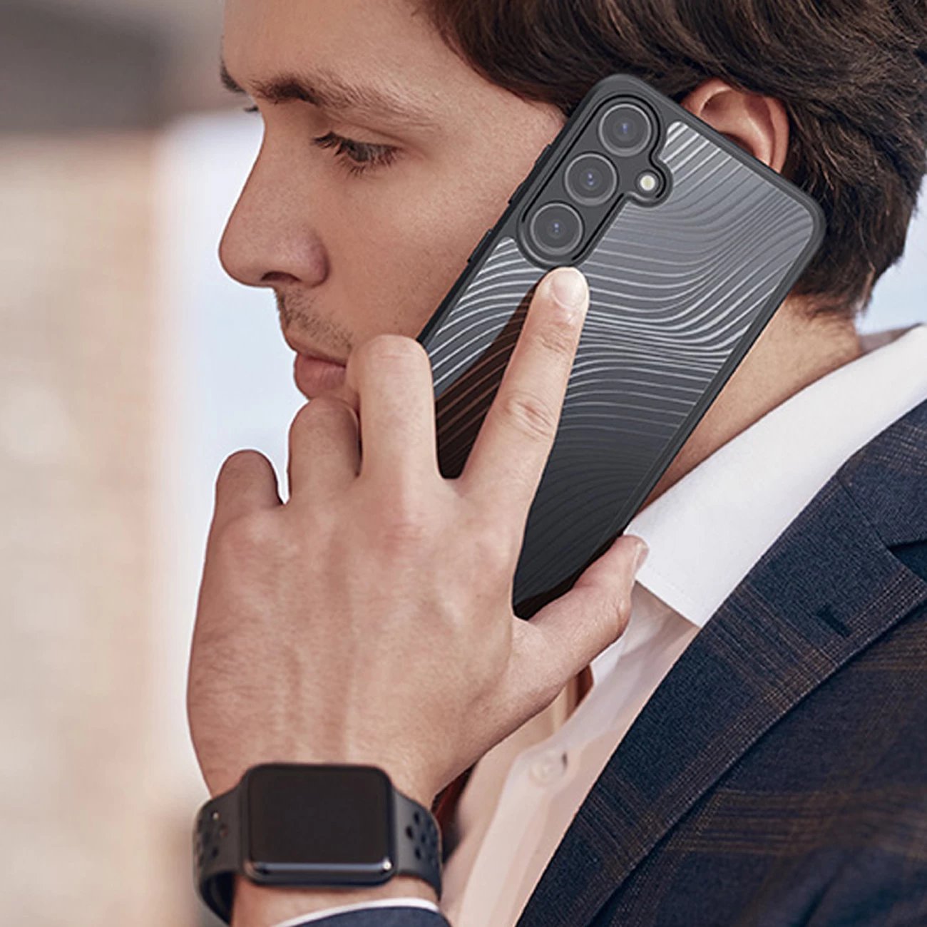 Mbështjellës Dux Ducis Aimo për Samsung Galaxy A55 5G, i zi