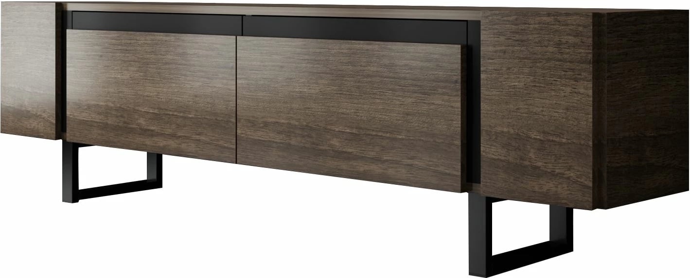 Komodë TV Skye Decor, ngjyrë arre, e zezë