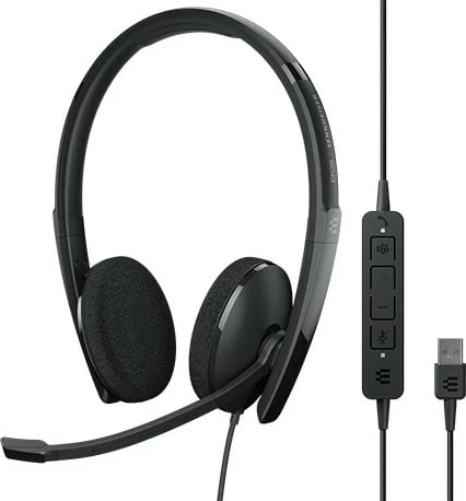 Kufje EPOS ADAPT 160T USB II, me mikrofon, për Teams, e zezë