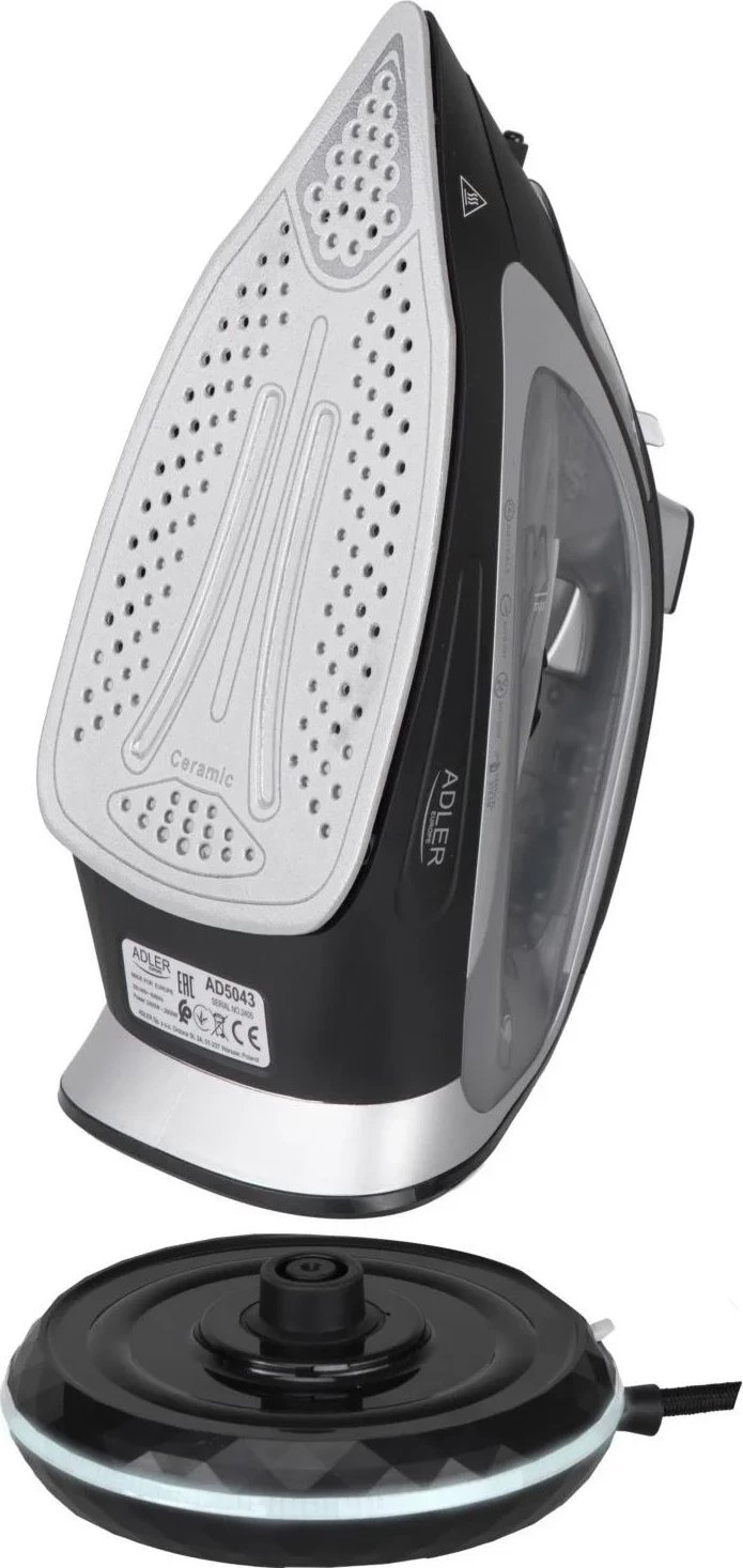 Hekur Adler AD 5043, 2800W, pa kabllo, zi-gri
