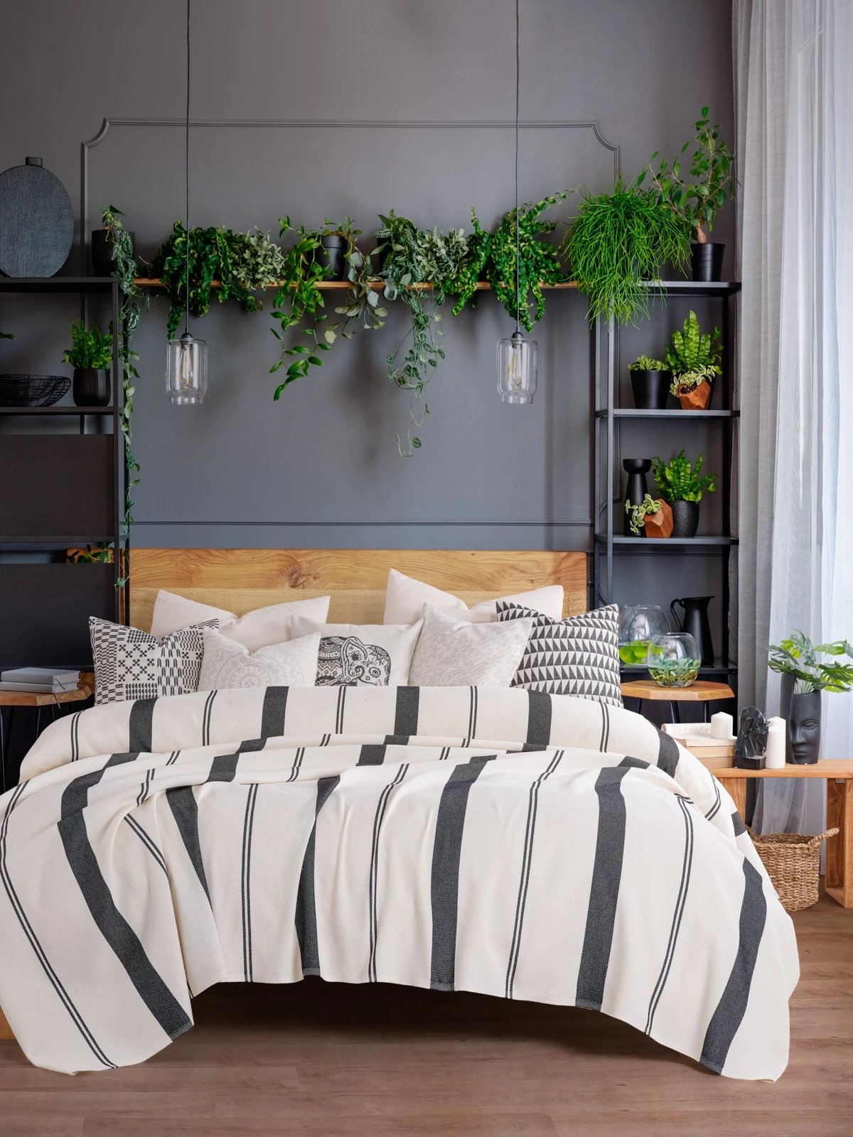 Batanije Double Pique Lizbon, ngjyrë antracit