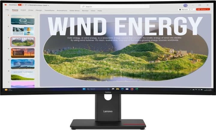 Monitor, Lenovo ThinkVision T34 T34WD-40 (64AEGAT1EU) 32", e zezë/ari