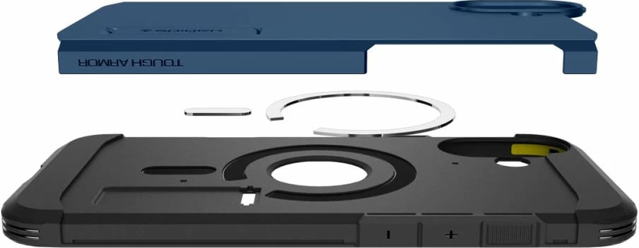 Mbështjellës Spigen Tough Armor Mag për iPhone 16, MagSafe, Blu