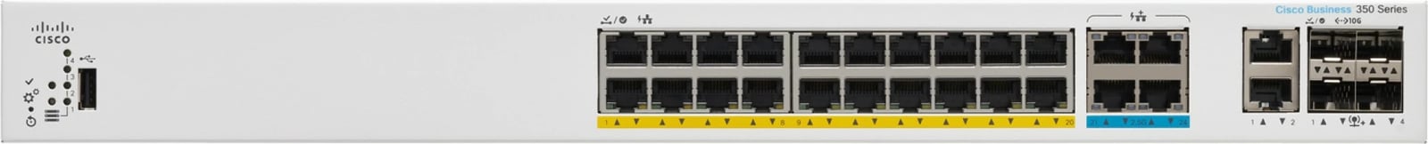 Switch Cisco Catalyst 1300, 8 porta 2.5G, 16 porta RJ-45, rackmount, gri
