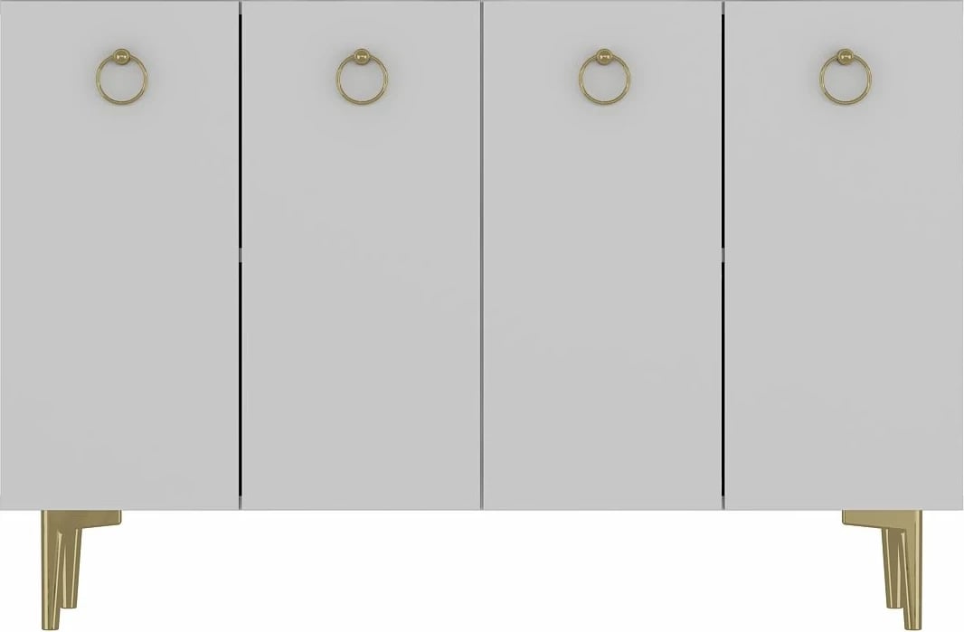 Konsolë Skye Decor, e bardhë, e artë