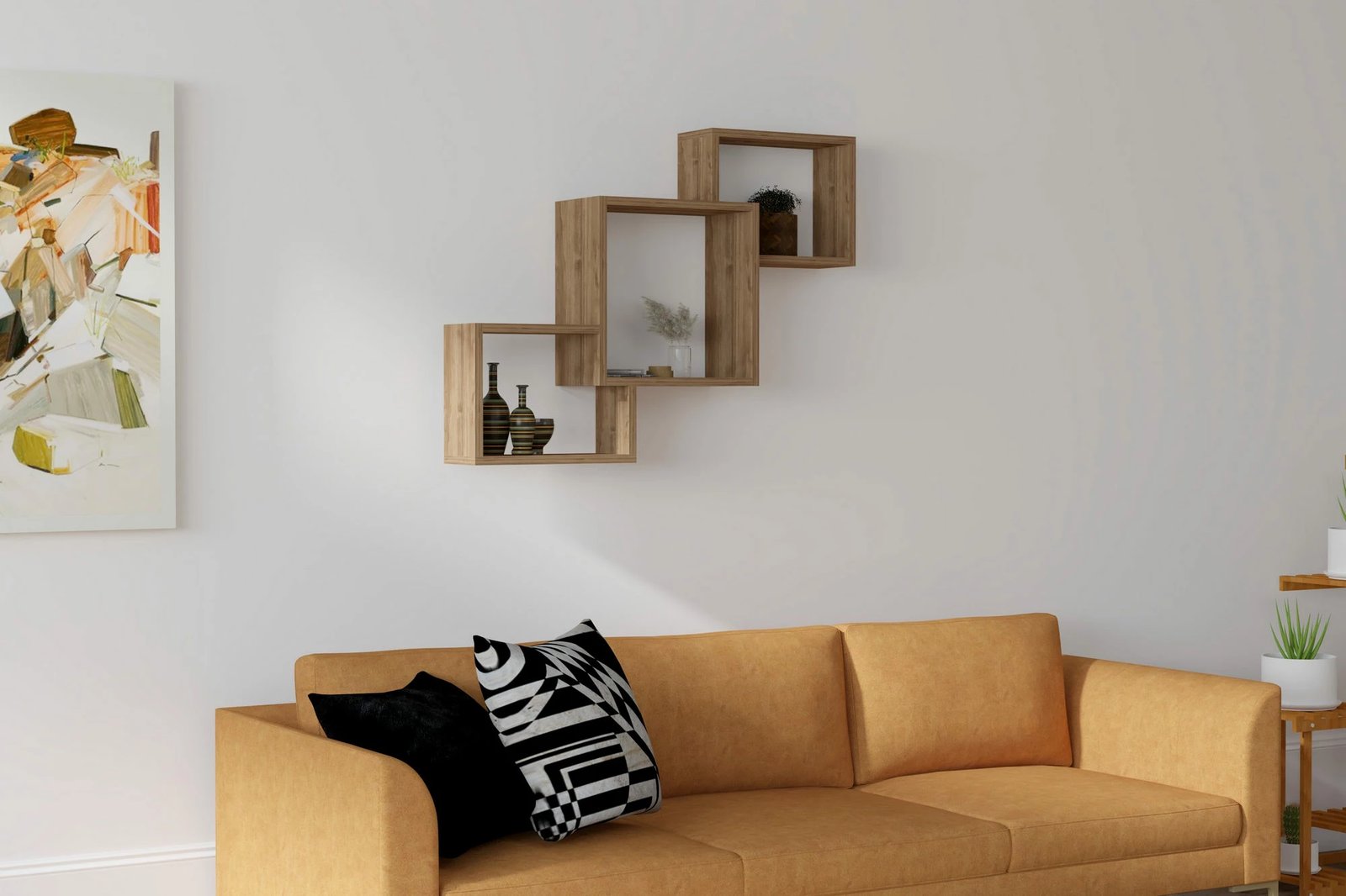 Raft muri Hanah Home, ngjyrë arre, argjend