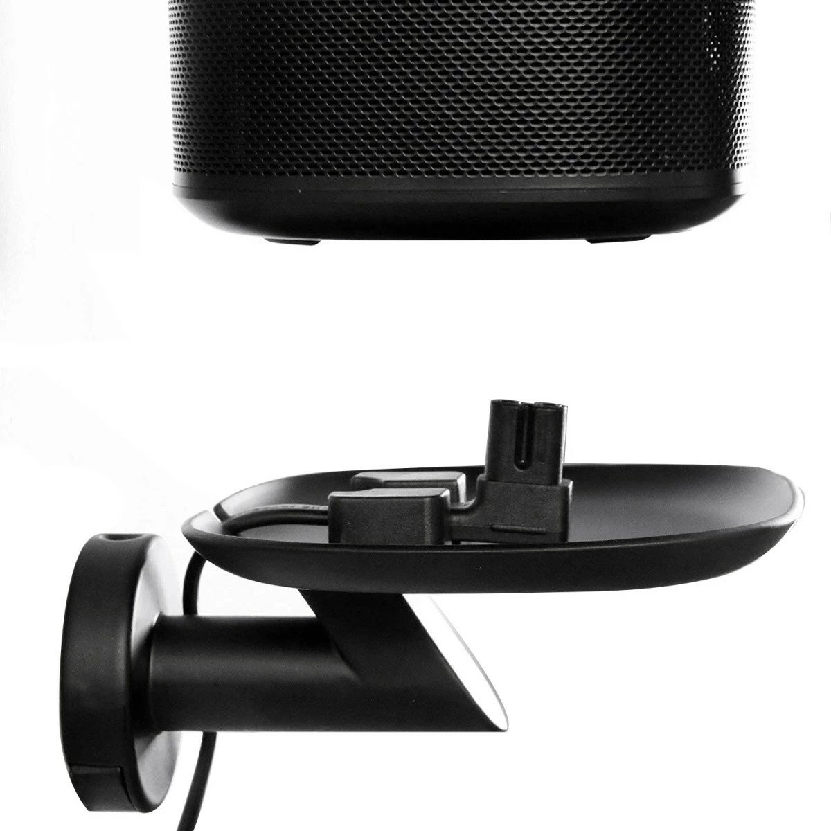 Mbajtëse muri për altoparlantë Maclean MC-840, për Sonos One/One SL/Play:1, Metal, E zezë