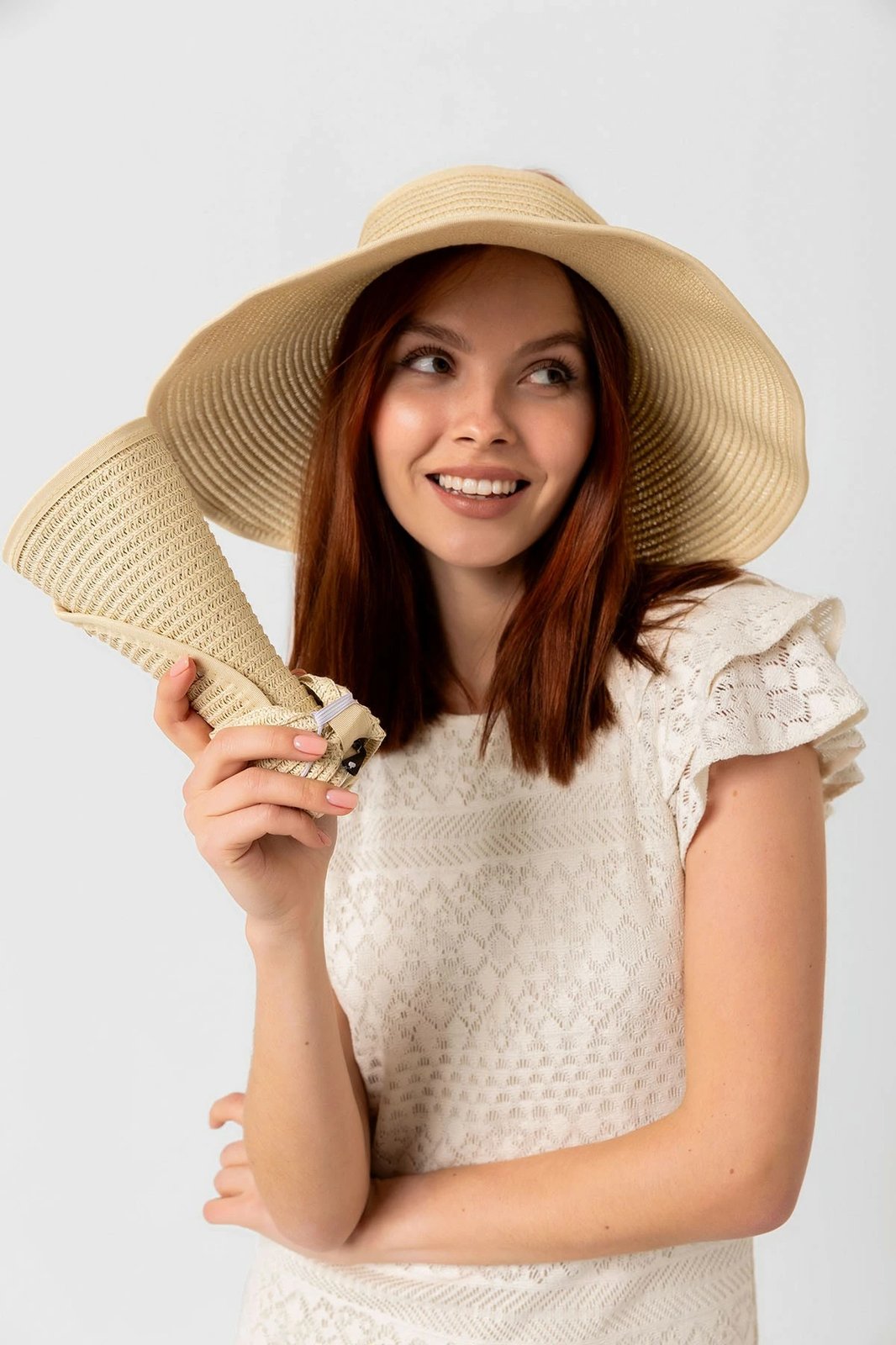 Kapelë verore për gra, ngjyrë bezhë, Jumeon Hsr2080