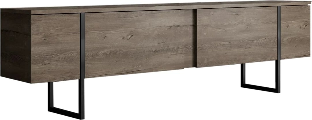 Set mobiljesh për dhomë dite, Luxe, ngjyrë arre dhe e zezë