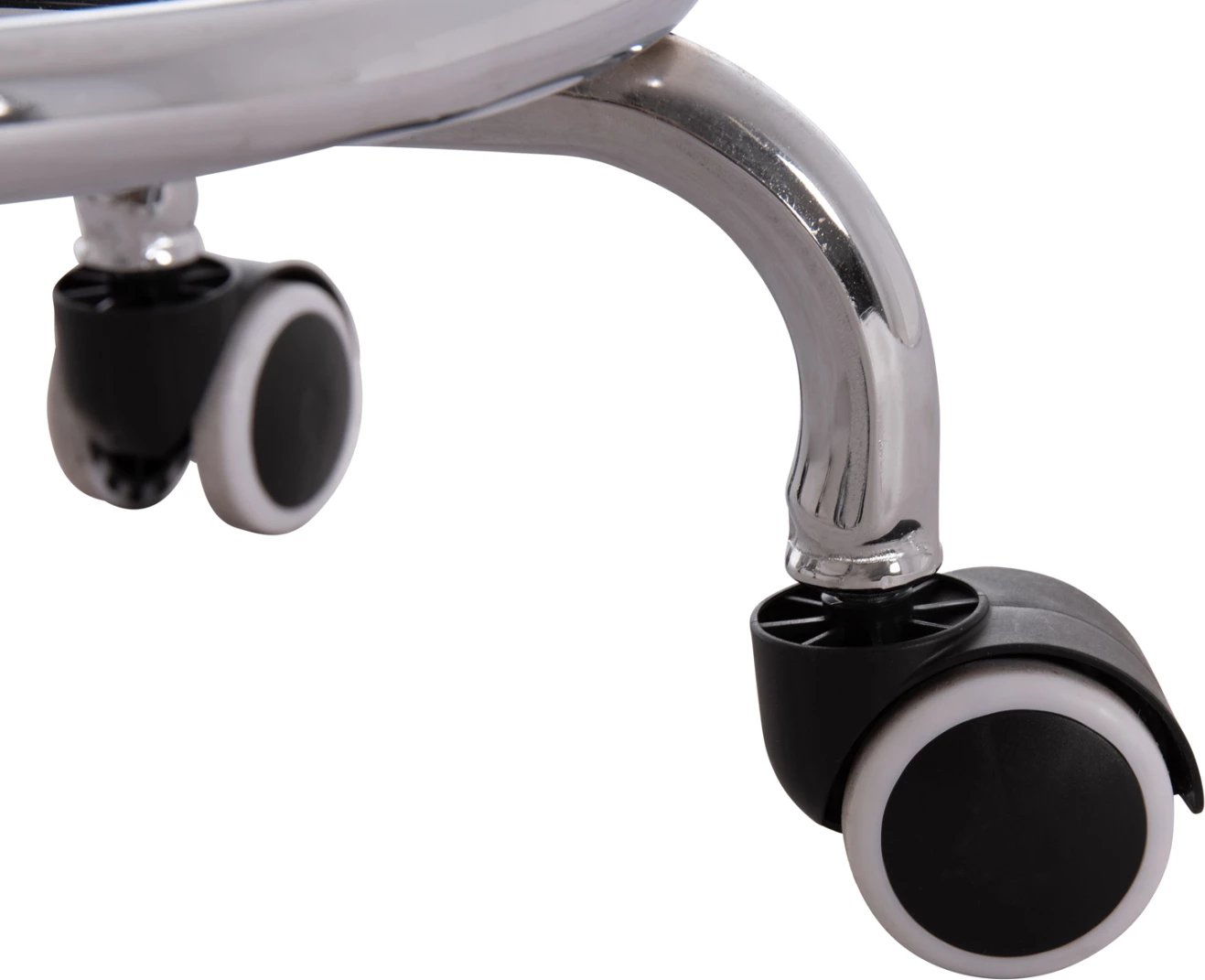 Tabure rrotullues për zyre IRIS, lëkurë artificiale e zezë, set prej 2 copë, FH212.21, Φ32x45-60cm