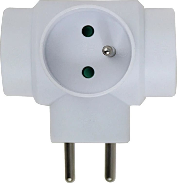 Shpërndarës elektrik Esperanza ELK302W, 3 dalje, i bardhë