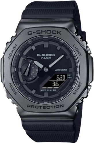 Orë dore CASIO G-SHOCK OAK METAL COVERED, e zezë