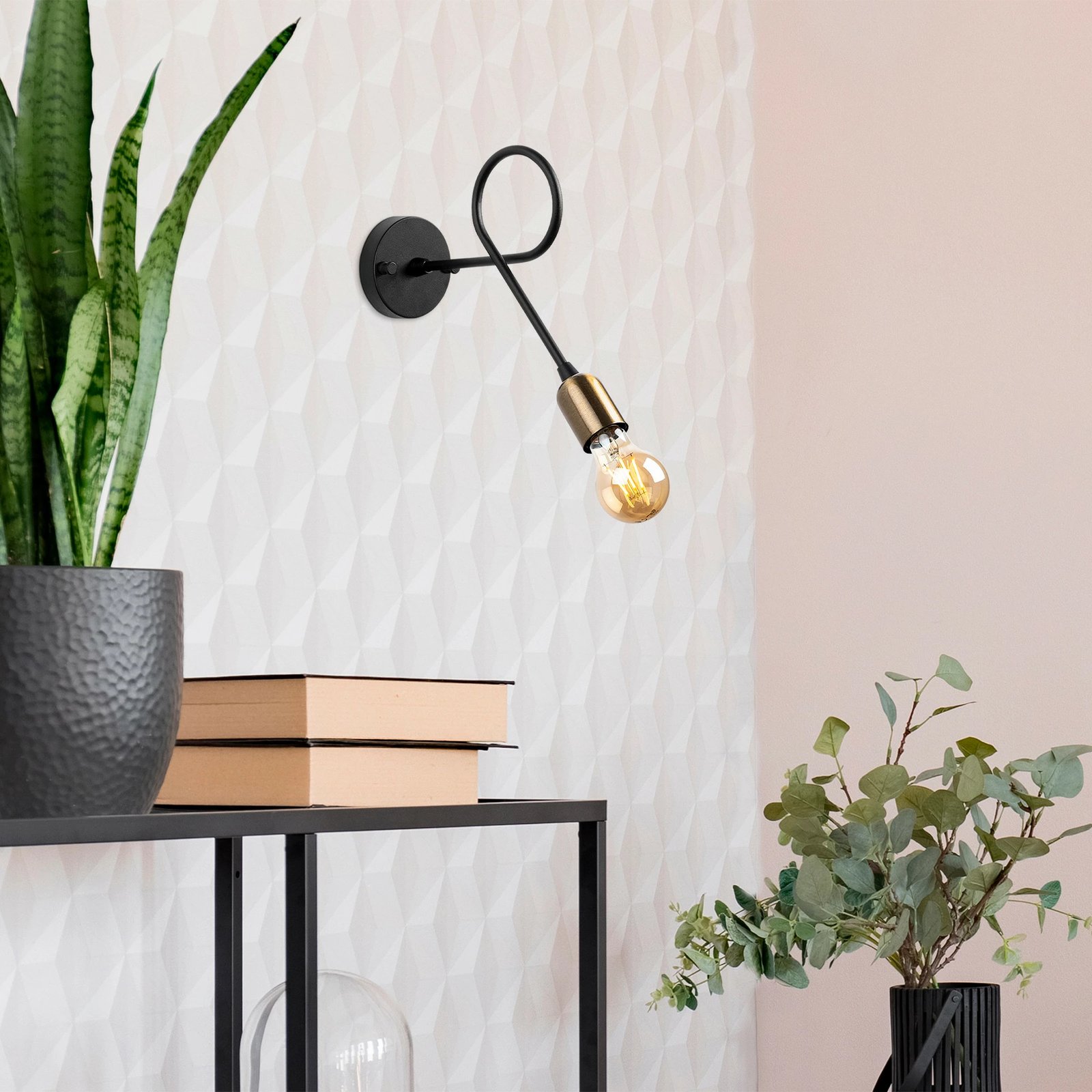 Llambë muri Opviq, Viraj - 10865, ngjyrë e zezë dhe antike