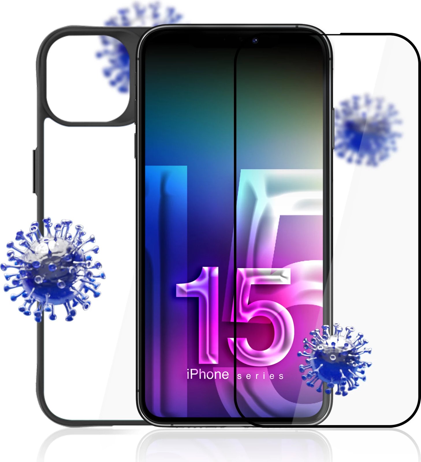 Set mbrojtës për celular 3mk Protection Comfort Set 4in1 për iPhone 15 Pro