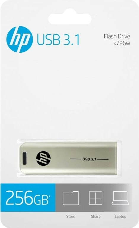 Pendrive HP HPFD796L-256, 256GB, USB 3.1, Argjend