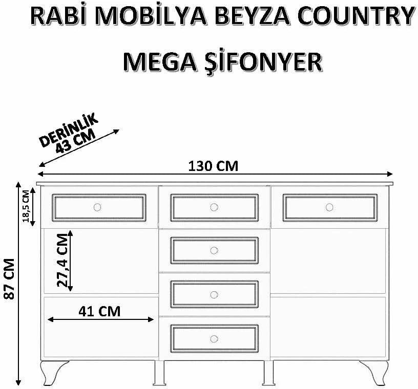 Komodë Skye Decor, ngjyrë e bardhë mat, Rb-025-01