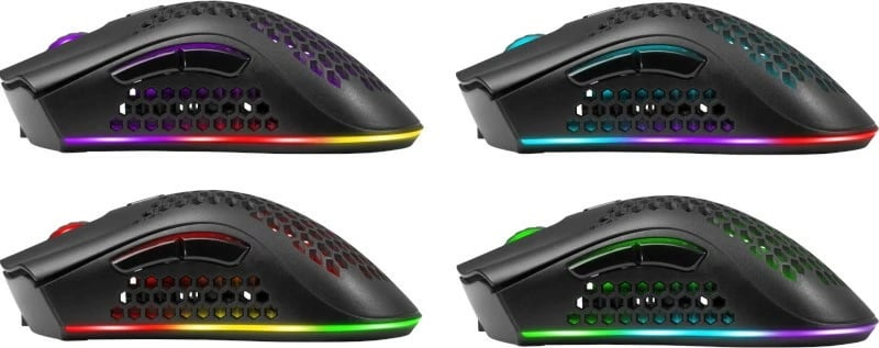 Maus wireless Defender Warlock GM-709L, RGB, 2400 dpi, i zi