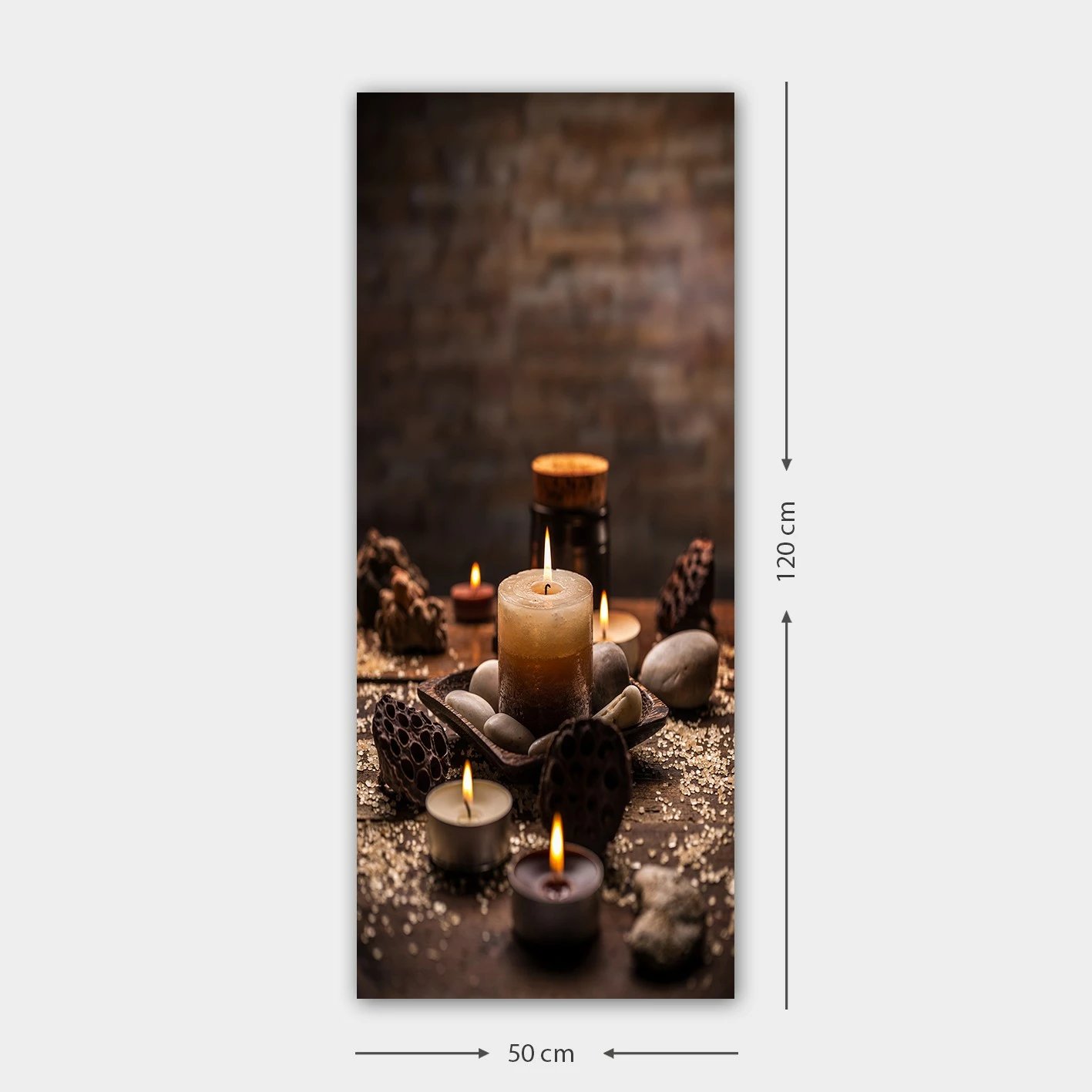 Pikturë dekorative në kanavacë, shumëngjyrëshe, DKY3676991782_50120, 50x120cm