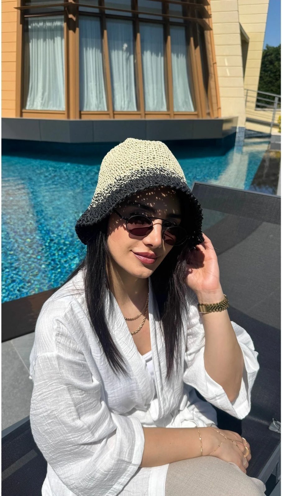 Kapelë për gra Jumeon, Hsr2072, bezhë, e zezë