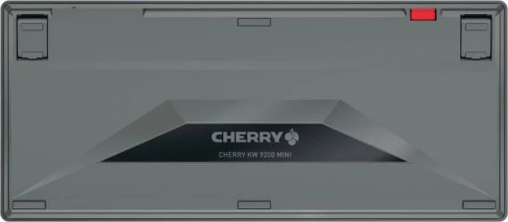 Tastierë Cherry KW 9200 MINI (JK-9250FR-2) pa tela 2.4 GHz + Bluetooth 5.0, lidhje me kabllo, e rikarikueshme, kompakte 320x175x25 mm, e zezë