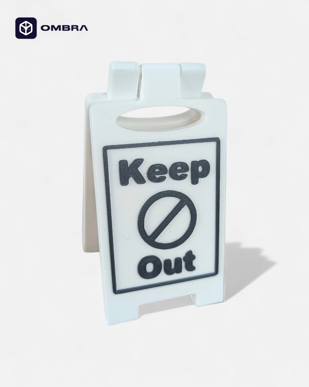 Tabelë "Keep Out" - e bardhe