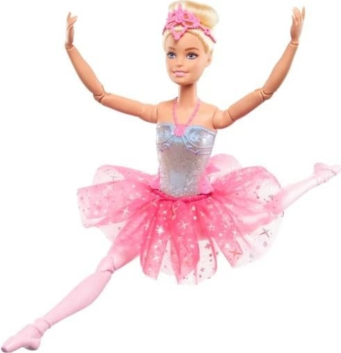 Kukull Barbie Dreamtopia balerinë me drita magjike, Mattel HLC25, rozë