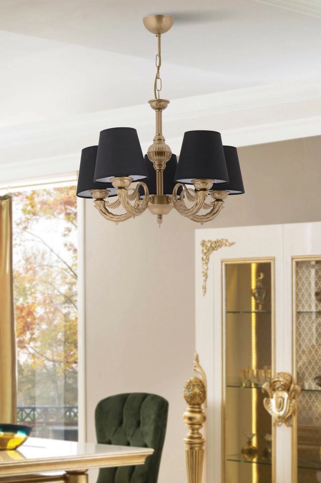 Llambadar Opviq Fiona, e zezë dhe e artë