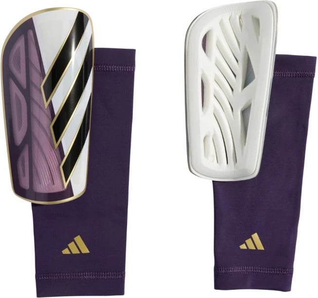 Mbrojtëse këmbësh adidas për meshkuj, të bardha/vjollcë