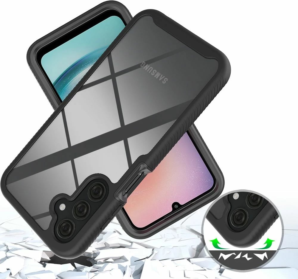 Mbështjellës Tech-Protect Defense360 për Samsung Galaxy A25 5G, zi