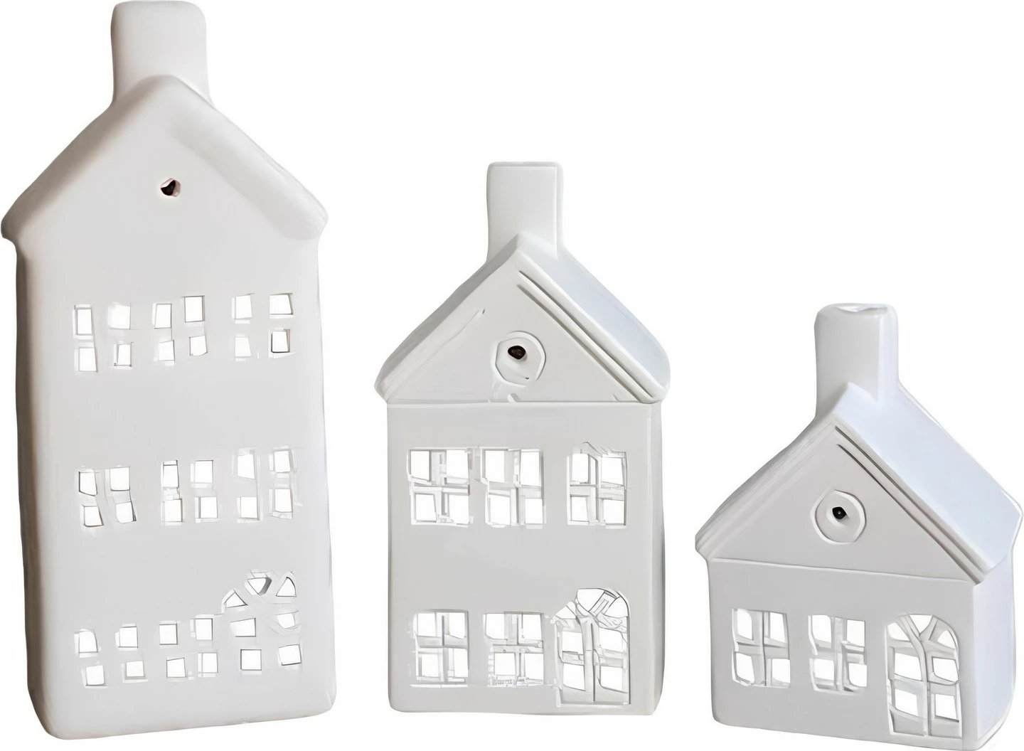 Set dekorativ prej 3 pjesësh, Evila Originals, CY0681, ngjyrë e bardhë Set dekorativ prej 3 pjesësh, Evila Originals, CY0681, ngjyrë e bardhë