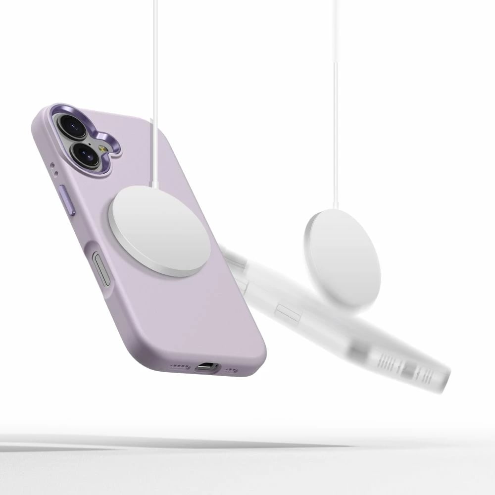Mbështjellës Tech-Protect Silicone Pure MagSafe për iPhone 16, Violet