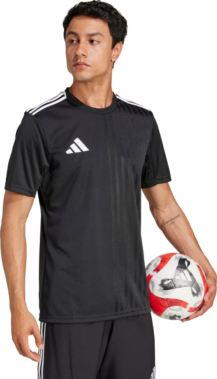 Maicë futbolli adidas për meshkuj, e zezë