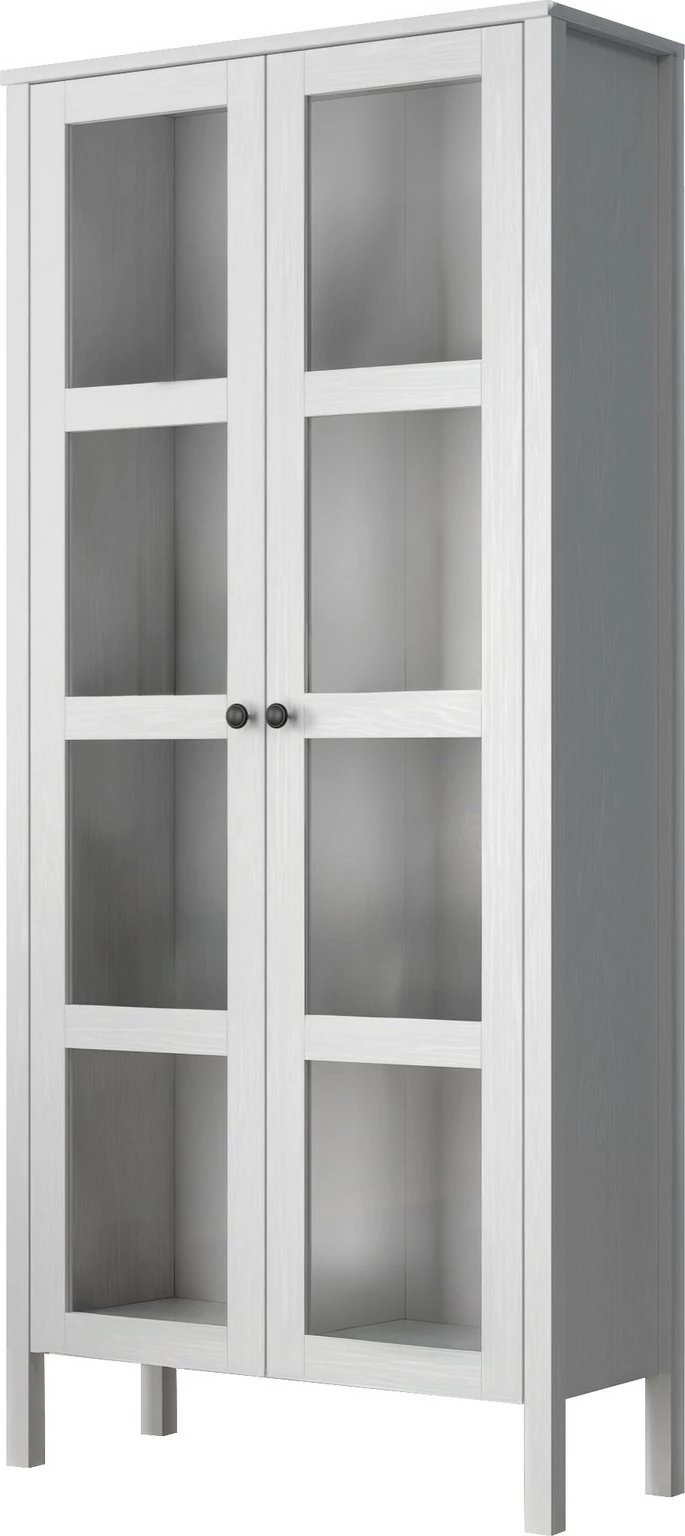 Raft librash Hanah Home, FRN-20032, ngjyrë druri dhe e bardhë, 80x180x35cm