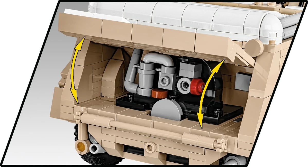 Set ndërtimi Cobi Kübelwagen Typ 82, 1326 pjesë, 1:12, bezhë